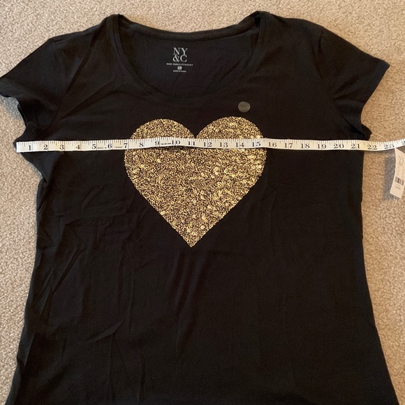size XL, bust up to 44” inches, heart of gold sequin shirt, new condition - Picture 2 of 8